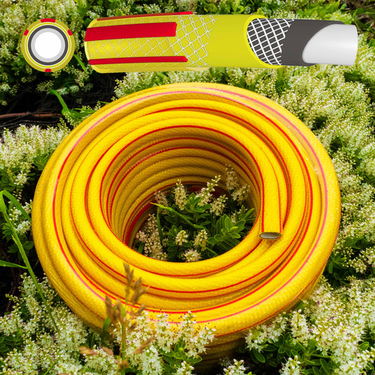 Premium Garden Hose 6-Layer 1/2" Pipe Yellow