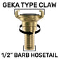 Claw Brass - Swivel 1/2" Hose