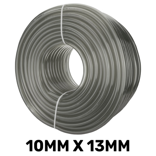Grey Semi-Transparent PVC Pipe 10mm*13mm