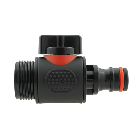 IN LINE SOFT TOUCH VALVE 3/4"BSPM TO MALE black