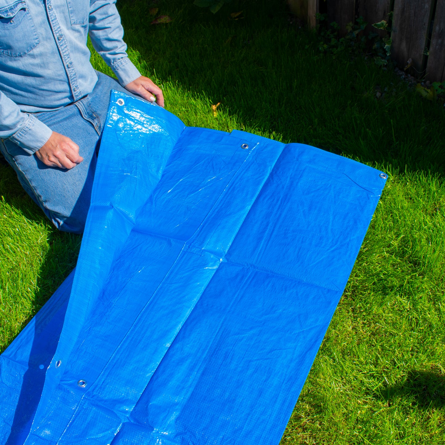 Blue S-Grade Tarpaulin 3m x 5m