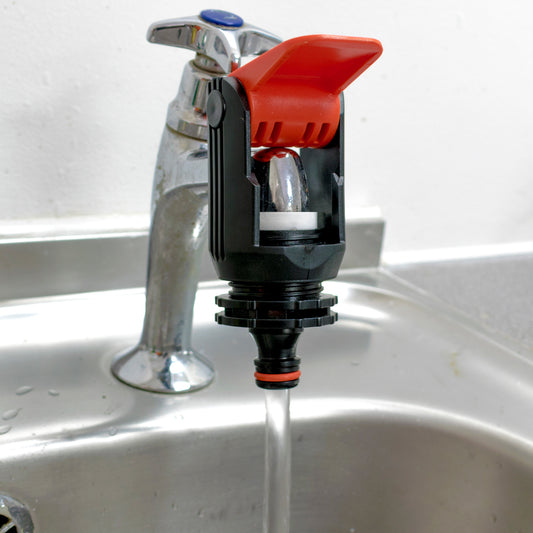 KITCHEN TAP ADAPTOR "NON BRANDED" RED