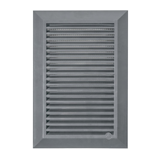 Louvre vent graphite  DUO SMART 140/210 140mm X 210mm with fly mesh