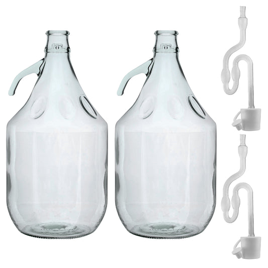 DEMIJHON 5L 2 PACK PLAIN WITH AIRLOCK AND BUNG