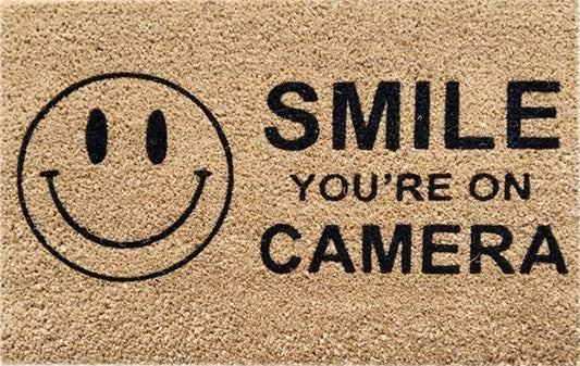 Doormat 60cm x 40cm - 'Smile You're On Camera'