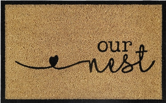 Doormat 60cm x 40cm - 'Our Nest'