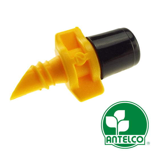 Winged Micro Spray Jet Assembled Mist BLACK cap/YELLOW base ANTELCO 14995