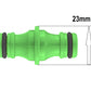 Two Way Connector Male 23mm Green