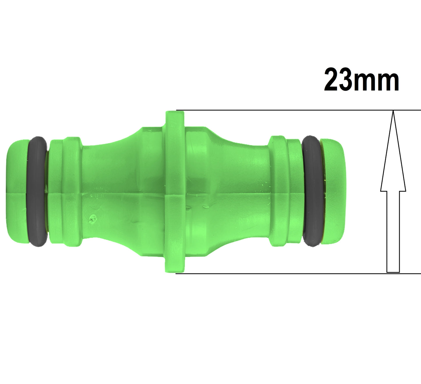 Two Way Connector Male 23mm Green