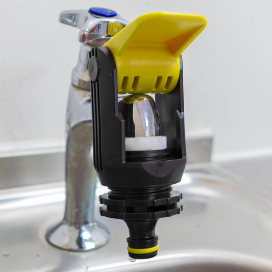 KITCHEN TAP ADAPTOR "NON BRANDED" YELLOW