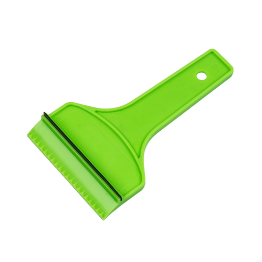 Scraper with squeegee