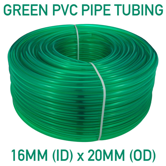 GREEN SEMI TRANSPARENT PVC PIPE 16MM/20MM