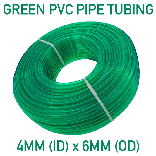 GREEN SEMI TRANSPARENT PVC PIPE 4MM/6MM