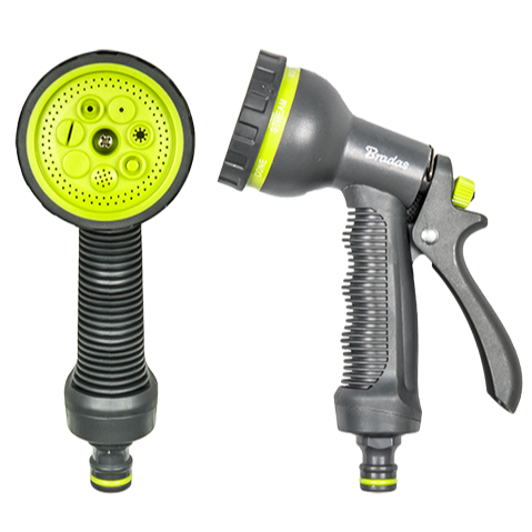 Hose Gun Water Sprayer 7-Pattern Multi-Function, Lime