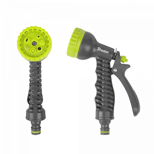 Hose Gun Water Sprayer 7-Pattern Adjustable, Lime