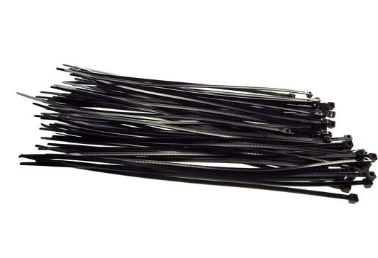 100 Cable Ties (3.6mm x 250mm) Black