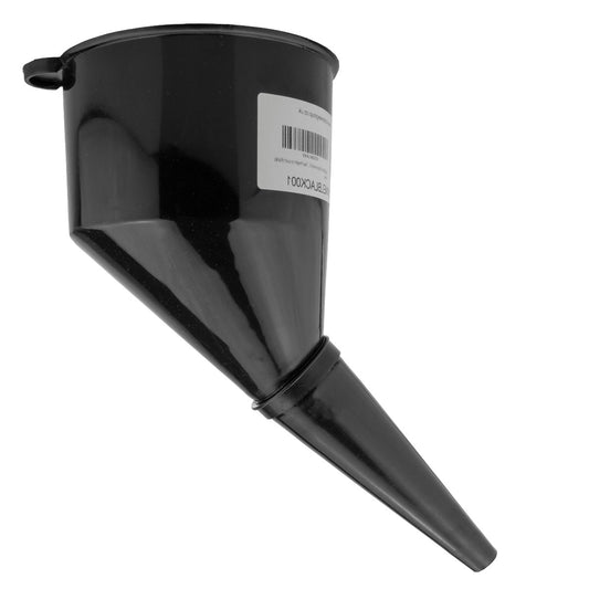 Angled Car Fuel Funnel with Filter, Black