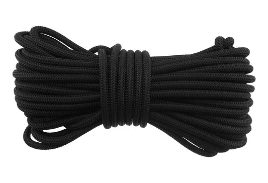 Bungee rope black 6mm - 10m, 20m, 30m coils